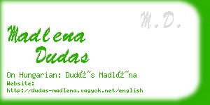 madlena dudas business card